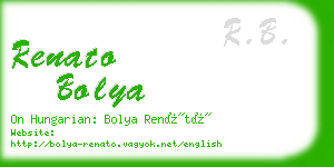 renato bolya business card